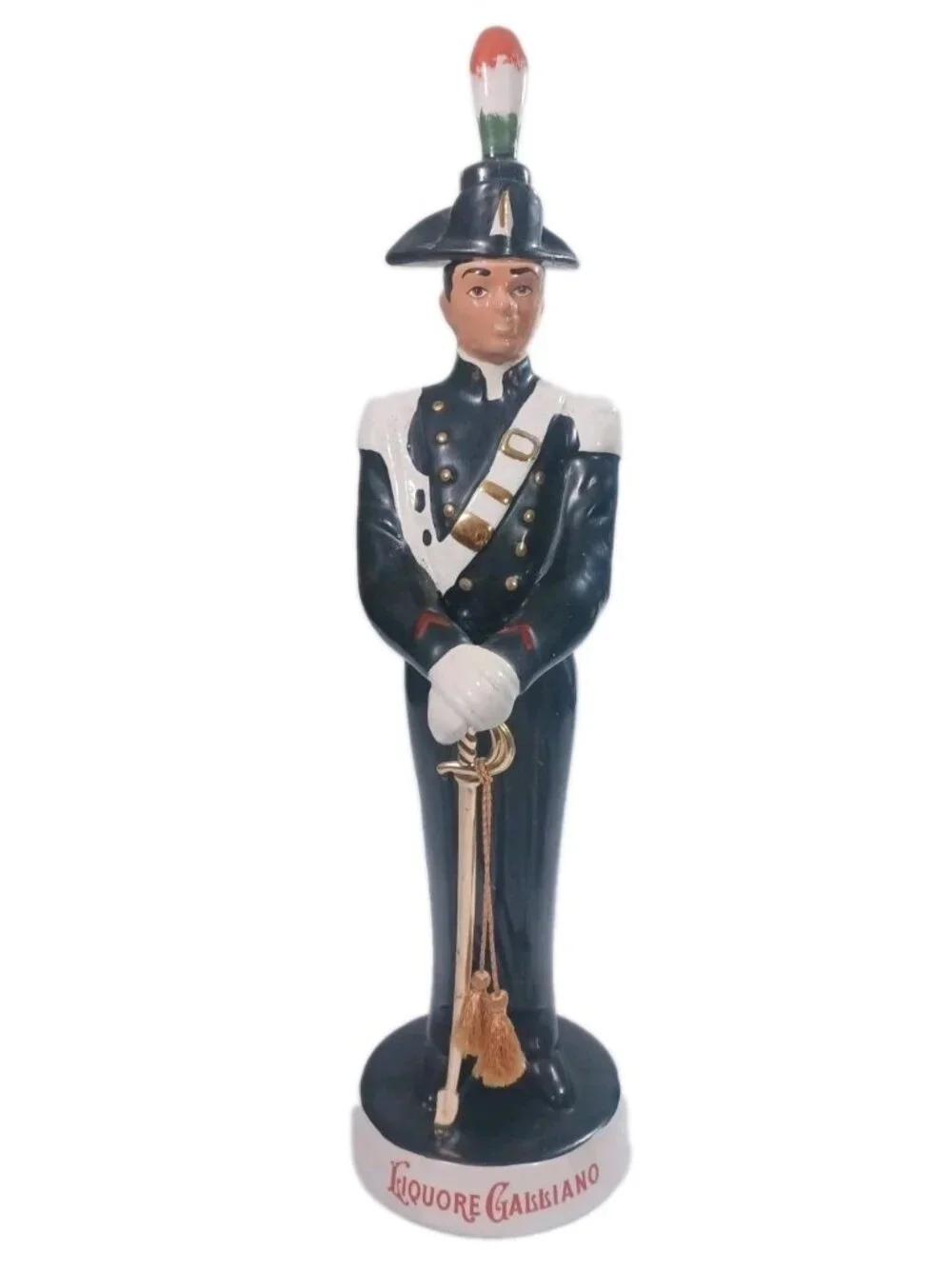 Vintage Ceramic Liquore Galliano Decanter Italian Soldier Coronetti Cunardo 19”
